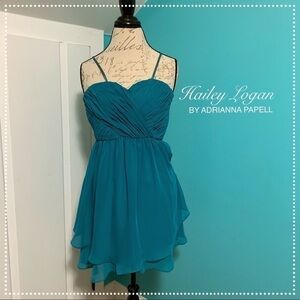 Hailey Logan by Adrianna Papell Teal Dress